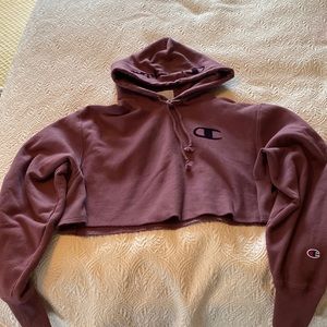 Champion crop hoodie